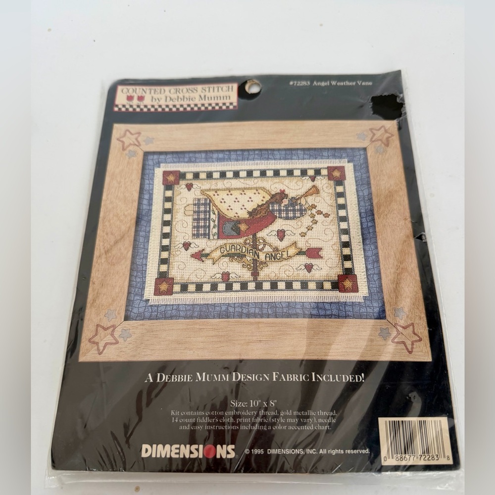 Debbie Mumm Angel Weather Vane Kit Counted Cross Stitch 10" x 8" 72283 Dimension